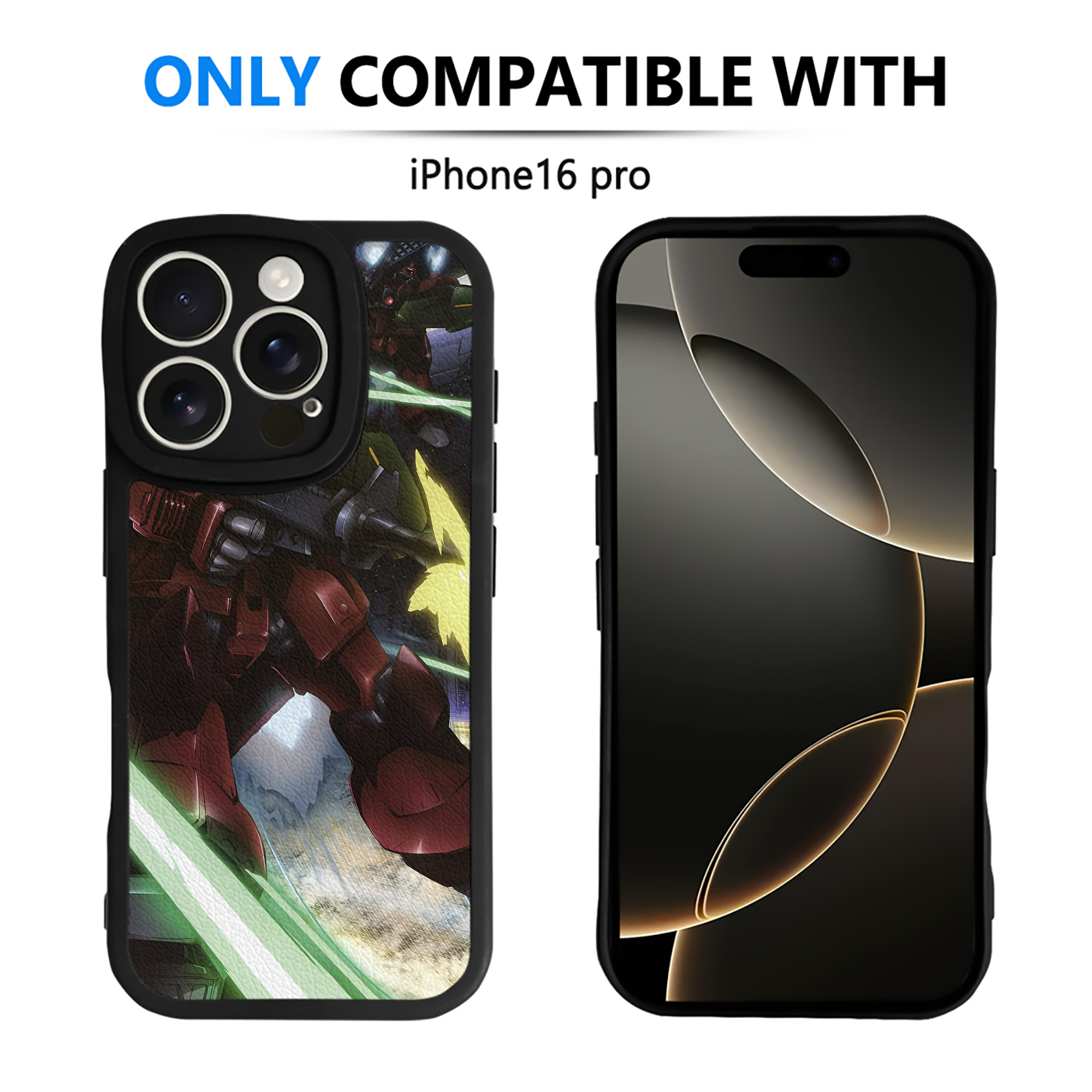 （画像用） 機動戦士ガンダム Mobile Suit Gundam 【iPhone 16シリーズ対応】シリコンスマホケース（レザー調） 材質：シリコン
